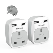 UK to India Plug Adapter 2