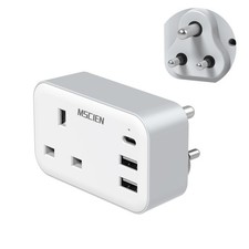 UK to India Plug Adapter with