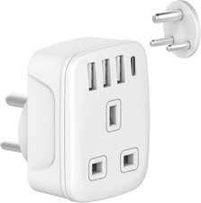 UK to India Plug Adapter Type