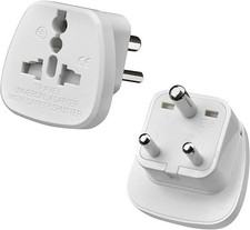2 Pack UK to India Plug