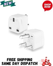 2 Pack UK to India Plug