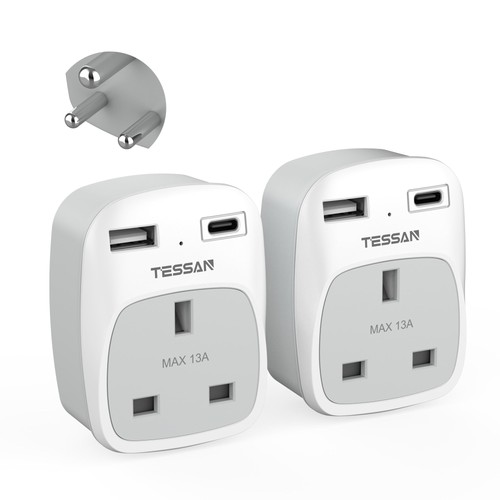 Tessan india plug - uk, to