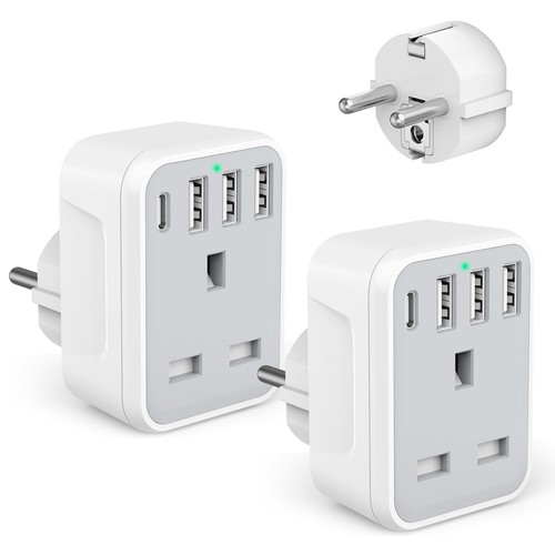 Pcak european uk plug - european, to