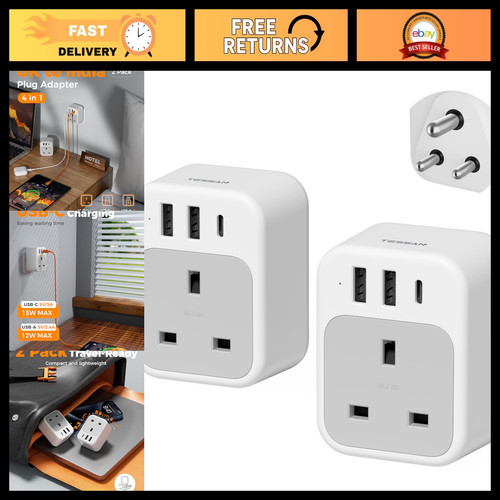 India plug adapter type - to,