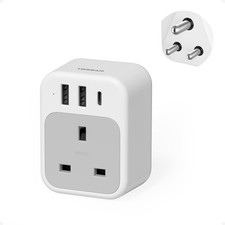 UK to India Plug Adapter