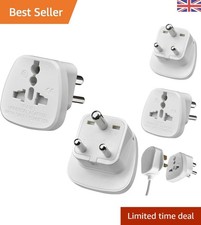 2 Pack UK to India Plug